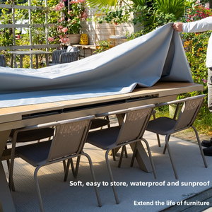 <span class=keywords><strong>Housse</strong></span> <span class=keywords><strong>de</strong></span> <span class=keywords><strong>protection</strong></span> durable pour mobilier <span class=keywords><strong>de</strong></span> <span class=keywords><strong>jardin</strong></span>, imperméable, résistante aux UV, pour canapé <span class=keywords><strong>de</strong></span> patio, table et barbecue – Offre spéciale - Product Image 3