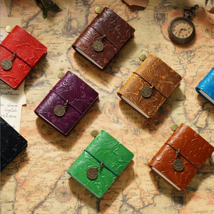 Mini Libreta de Hojas Sueltas, Linda Libreta Pequeña de Cuero, Diario Portátil, Regalo Exquisito para Amigos - Product Image 2