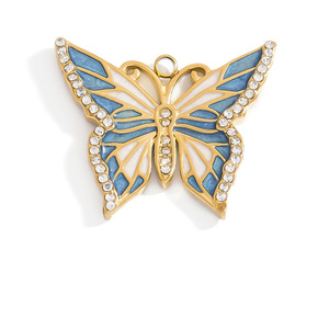 SUMMLY Dije de la <span class=keywords><strong>Serie</strong></span> de Playa de Moda Cierre de Bikini DIY Colgante de Corazón Chapado en Oro de 18K Accesorios de Acero Inoxidable Joyería de Moda - Product Image 6