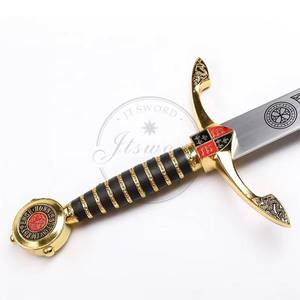 ดาบยาวอัศวินครูเสดยุคกลาง พระเจ้าชายดำ เอ็ดเวิร์ด พร้อมแผ่นป้ายโชว์ - Product Image 4