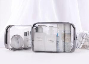 Sac de maquillage transparent personnalisé, sac de cosmétique de <span class=keywords><strong>toilette</strong></span> en PVC de voyage - Product Image 3