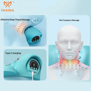 Masajeador de Cuello PAKISS EMS con Microcorriente, Calor y Vibración, Almohada de Masaje con Compresa Caliente, Recargable por USB - Product Image 6