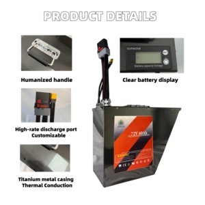 20S9P 72V 54AH 360AMP Daya Puncak Kontinu 21.6KW/ 38.88KW Paket Baterai Lithium Dengan ANT Bluetooth BMS - Product Image 5