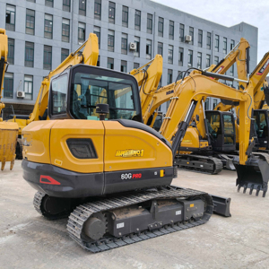 Mini-excavatrice neuve de 6 tonnes, modèle 60g, marque de premier plan en Chine. Nouvelles mini-pelles de 60g fabriquées en Chine. - Product Image 1
