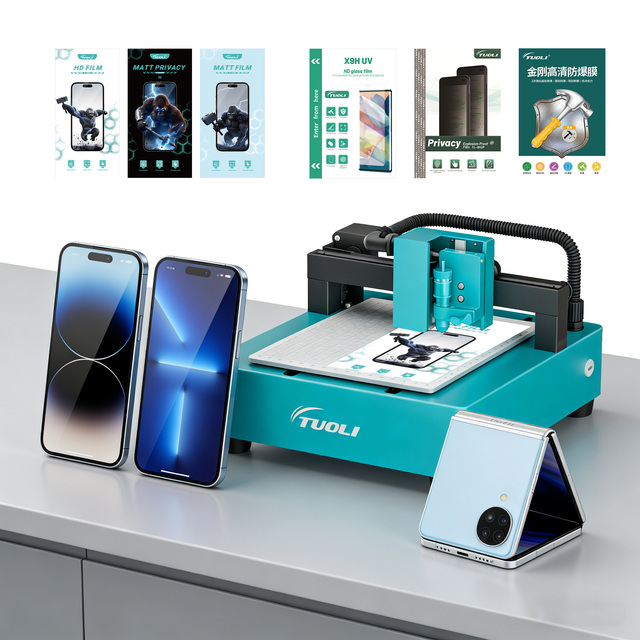 Factory Commercial Hydrogel Film Cutter 50000+ Models Cloud Database Phone Skin Screen Protector Cutting Machine for Phone Store