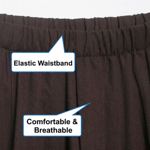 ZEVITY Pantalon Harem décontracté pour <span class=keywords><strong>femme</strong></span>, couleur unie, taille élastique, plissé, longueur cheville, idéal pour les vacances d'été - Product Image 3