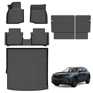 Tapis auto personnalisé étanche tous temps Tpe tapis de sol de voiture doublures tapis arrière de siège tapis de coffre pour Mazda Cx-50 hybride 2025- - Product Image 1