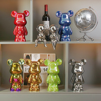 Ornement en céramique moderne et écologique Behanmei, style luxe léger, motif ours, pour salon, meuble à vin, entrée, meuble TV, nouvelle maison