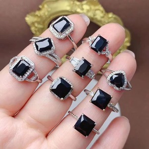 Hot bán Ấn Độ 925 Sterling Platinum mạ <span class=keywords><strong>Emerald</strong></span> cắt tự nhiên Spinel đá quý cổ điển engagement Wedding phụ nữ của thời trang - Product Image 3