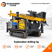 Machine de forage hydraulique HD-600F pour l'exploration géologique, profondeur 600-2200 mm, pompe à engrenages pour l'échantillonnage de roches
