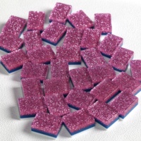 Jeu de Mahjong Américain Unique en Acrylique Scintillant Thème Flamant Tropical de Plage, Tuiles de Mahjong en Acrylique Pailleté, Prêt à Expédier