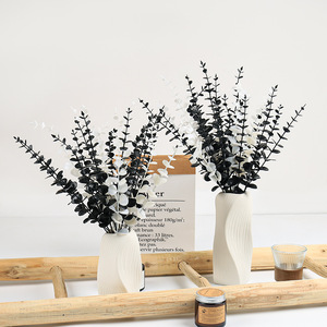 Foglie di <span class=keywords><strong>eucalipto</strong></span> ornamenti decorativi per la casa matrimonio abbinamento fiori realistici steli di fogliame artificiale - Product Image 5