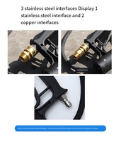 Prix usine nettoyeur haute pression Lance télescopique pistolet à eau Kit de nettoyage baguette d'extension avec connexion rapide 1/4''