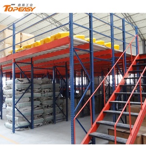 Customized 2 Tier Industrial Shelving Warehouse Storage Heavy Duty Iron <strong>Attic</strong> <strong>Racking</strong> System - Product Image 3