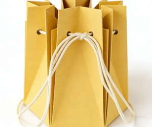 Custom kraft paper shopping bags with handles, eco-friendly and durable, suitable for retail and packaging. - Product Image 6