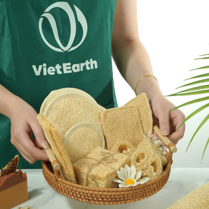 <b>Natural</b> Eco-Friendly Square Loofah Dishwashing <b>Sponge</b> Pad Biodegradable Kitchen Scrubber for Pots & Utensils Available in Stock - Product Image 3