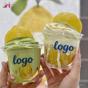 Vasos Desechables para Helado con Logotipo Personalizado Disponibles, Vasos en Forma <span class=keywords><strong>de</strong></span> U <span class=keywords><strong>de</strong></span> PET <span class=keywords><strong>de</strong></span> Grado Alimenticio <span class=keywords><strong>de</strong></span> 95 mm con Tapas, Vasos en Forma <span class=keywords><strong>de</strong></span> U, Vasos para Postre - Product Image 3