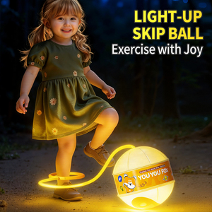 Juguete Creativo Unisex de Plástico ABS con Luces Intermitentes para Saltar al Tobillo |   Juego de Fitness Deportivo al Aire Libre para Niños de 3 a 8 Años, <span class=keywords><strong>Pelota</strong></span> para Saltar y Balancear - Product Image 6