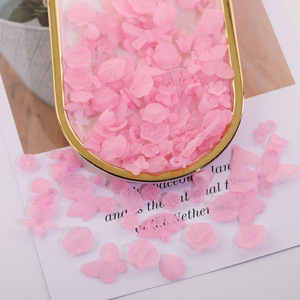 Carcasa de Teléfono Acrílica con Diseño de Camelia y Mariposa, Estilo Icy Frosted Jelly, Accesorios de Resina Rosa para Decoración, Primavera 2024 - Product Image 1