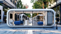 Cabine insonorisée multi-scènes : Pod de bureau silencieux, cabine de repos, cabine de réunion acoustique pour aéroport, bureau et espace de coworking