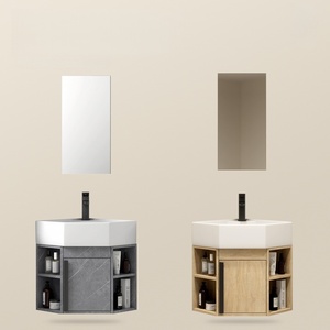 Triangular washbasin <b>cabinet</b> combination bathroom bathroom <b>cabinet</b> <b>corner</b> washbasin <b>corner</b> washbasin - Product Image 3