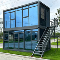 FLKT Maison Conteneur Pliante Type Z Prête à l'Expédition, Étanche et Résistante au Vent, Mini-Maison Modulaire, Vente en Gros Usine