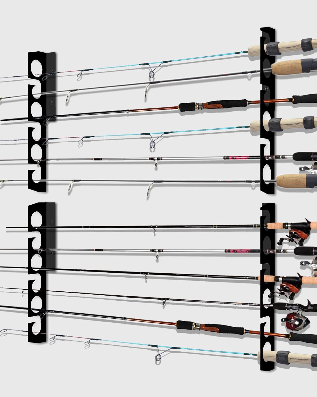 Fishing Rod Racks - Efficient Storage for up to 12 Rods Fishing Rod Racks - Efficient Storage for up to 12 Rods