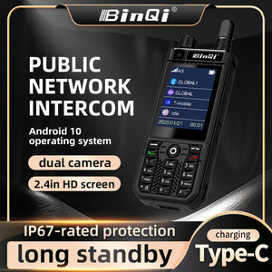 BinQi <span class=keywords><strong>BQ</strong></span>-F7 Walkie Talkie 4G LTE Resistente al Agua IP67, Pantalla <span class=keywords><strong>HD</strong></span> de 2.4 Pulgadas, Cámara Dual, Largo Alcance de 5000 km, Radio Bidireccional POC de 10 W - Product Image 1