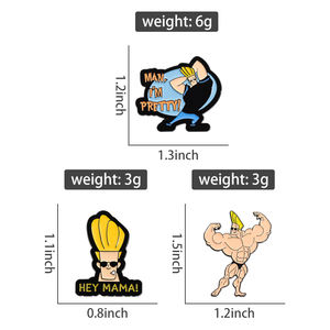 Broche de Metal Enamel de Personagem Animado Engraçado, Pin de Lapela para Roupas e Mochilas - Product Image 6