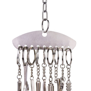 Groothandel Birdstory Duurzaam RVS Papegaai Speelgoed Kauwbaar Vogelbenodigdheden 23x11cm Binnengebruik Vermaaklijk Amusant Belletje - Product Image 3