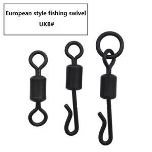 TOPIND Émerillons de pêche à changement <span class=keywords><strong>rapide</strong></span> noir mat bon marché d'usine de style de vente chaude pour la <span class=keywords><strong>carpe</strong></span> - Product Image 3