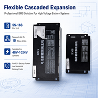 ECBMS 224S Batería de Litio Modular de Alto Voltaje BMS Power Bank PCBA EC-HV-MC1+EC-HV-SC13 Pantalla LCD de 4.3 Pulgadas CAN RS485 para Uso Industrial