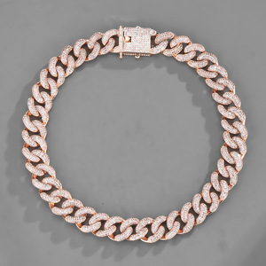 Gelang strass мal <span class=keywords><strong>mikro</strong></span> pavimenta lan kalung 18 mm jembare mawar placcatura emas - Product Image 4