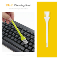 Kit de Nettoyage Électronique 5-en-1 en Promotion : Brosse pour Clavier, Ordinateur Portable et Écouteurs, avec Boîte Transparente et Sac OPP