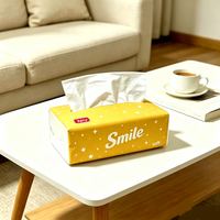 Mouchoirs jetables super absorbants 3 plis en pâte de bois vierge, serviettes en papier doux pour usage domestique