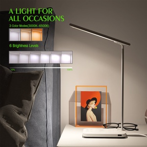 Wiederauf ladbare LED-Schreibtisch lampe Lese büro <span class=keywords><strong>Light</strong></span> Touch Dimmbare moderne Nachttisch lampe - Product Image 2