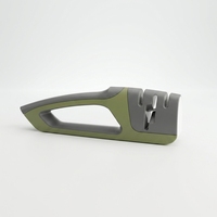 Aiguiseur de couteaux de cuisine manuel unique avec lames de rechange, outil d'affûtage portable pour la cuisine à domicile