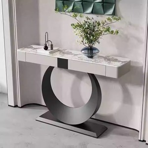 Luce di lusso cinese moderno Rock Board Console da tavolo con nuova End View cassetto semplice corridoio parete portico Cabinet per soggiorno