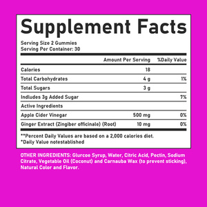 Gummies au vinaigre de cidre de pomme de haute qualité, contiennent du vinaigre de cidre de pomme, favorisent l'équilibre intestinal, gummies pour la perte de poids - Product Image 2