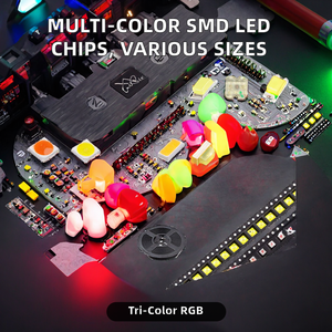 Componente LED SMD Tricolor RGB Rojo Azul Verde 3V 0805 1206 <span class=keywords><strong>1818</strong></span> 3528 2835 3535 5050 5730, Chip Ra90, 50000 Horas - Product Image 3