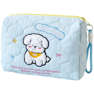 Bolsa de mano con diseño de cachorro, encantadora y bonita, con cierre de cremallera, súper ligera, de gran capacidad, portátil, para viajes - Product Image 5