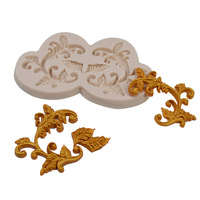 Hochwertige symmetrische zarte Spitze Silikon form Kuchen Backen Flüssige Silikon form Zucker Back dekoration Silikon werkzeuge