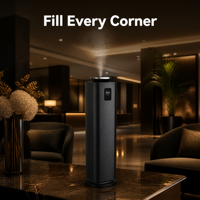 Difusor Vertical Metálico de Gran Capacidad (200 ml) para Hoteles, con Nano-Atomización de Aceites Esenciales, Temporizador Inteligente, Control Táctil y Conexión Eléctrica