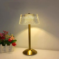 Touch Bar Lampe De Table LED Cristal Lampe De Chevet Gradation Capteur Lampe De Bureau 3 Couleur Luminaire pour Hôtel Cofe Maison