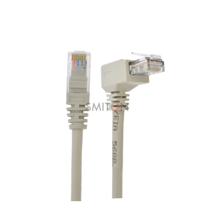 Câble <span class=keywords><strong>Ethernet</strong></span> coudé à 90 degrés du fabricant, connecteur réseau RJ45, cordon de raccordement CAT5 - Product Image 1