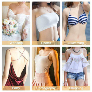 Cache mamelon en tissu Satin jetable, autocollants pour femmes, 2 pièces, couverture Invisible - Product Image 6