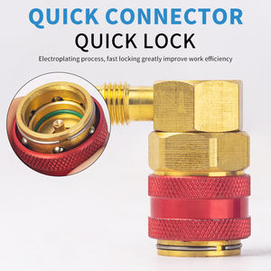<span class=keywords><strong>Coupler</strong></span> cepat sisi tinggi/rendah AC R134A otomatis AC AC HVAC Manifold Gauge Adapter <span class=keywords><strong>Coupler</strong></span> pipa fitting R12 R134A cepat - Product Image 5