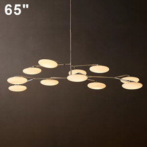 Lámpara de Techo Italiana Minimalista con Pantalla de Vidrio Esférica y Base de Latón para Comedor, Isla de Cocina, Estilo Moderno Americano, Tipo Magic Bean - Product Image 2