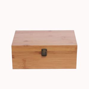 Caja rectangular de madera maciza con tapa extraíble, hecha a medida, para almacenamiento, regalo, embalaje, pequeña caja de madera para medicamentos - Product Image 2
