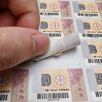Étiquette autocollante à gratter personnalisée Autocollants à gratter de sécurité anti-contrefaçon avec code QR
